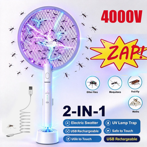 Electric bug zapper - bug, swatter