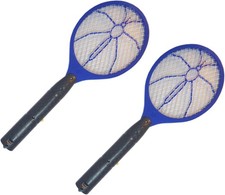 2x Bug Zapper Racket Fly