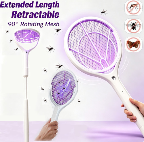 Electric bug zapper racket - electric, fly